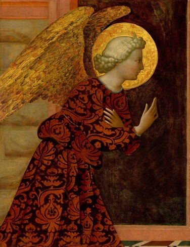 The Archangel Gabriel, c. 1430 Masolino da Panicale (artist) Courtesy National Gallery of Art, Washington
